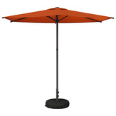 Parasol ogrodowy z podstawą 270 x 270 cm Poliester Prostokątny