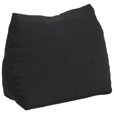 Poduszka na plecy Czarny 45 x 20 x 35 cm Tkanina sztruksowa