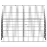 Klatka dla kur srebrny 110 x 100 x 85 cm Stal ocynkowana