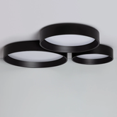 Plafon LED 16W Okrągły Czarny 3 Barwy Śweicenia CCT do Wyboru 35cm Abruzzo Nero
