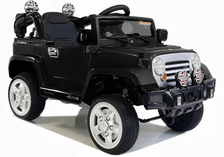 Auto na Akumulator Jeep JJ245 Dla Dzieci Światła LED MP3 Pilot Czarny