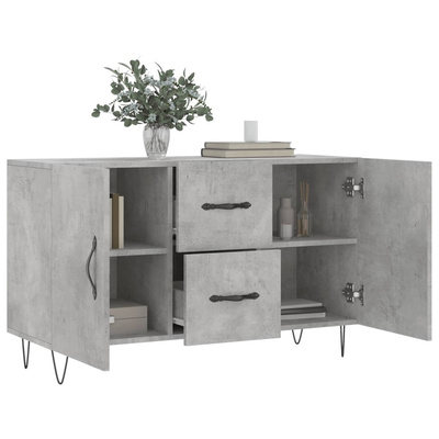 vidaXL Komoda, szarość betonu, 100x36x60 cm, materiał drewnopochodny model standard