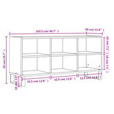 vidaXL Szafka pod TV, szarość betonu, 103,5x30x50 cm