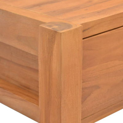 vidaXL Biurko z 2 szufladami, 100x40x75 cm, drewno tekowe