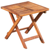 vidaXL Leżaki ze stolikiem, 2 szt., polirattan i lite drewno akacjowe