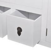 vidaXL Szafka pod TV, biała, 110x24x48 cm, materiał drewnopochodny