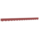 Lambrekin do markizy, burgundowe paski, 3,5 m