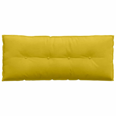 Poduszka na plecy Żółty 120 x 50 cm Tkanina sztruksowa