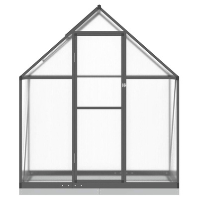 Szklarnia z ramą podstawy, antracyt, 169x58x202 cm, aluminium