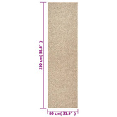 vidaXL Dywan ZIZUR, 80x250 cm, stylizowany na jutowy