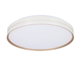Montana Lampa sufitowa plafon biały+złoty 24w led 40 cm klosz biały
