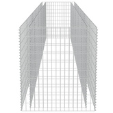 vidaXL Podwyższona donica gabionowa, galwanizowana stal, 540x90x100 cm