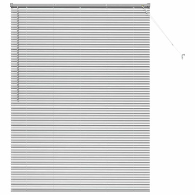 Żaluzje weneckie Srebrny 175 x 125 cm Aluminium