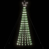 vidaXL Stożkowa choinka z lampek, 275 zimnych białych LED, 180 cm
