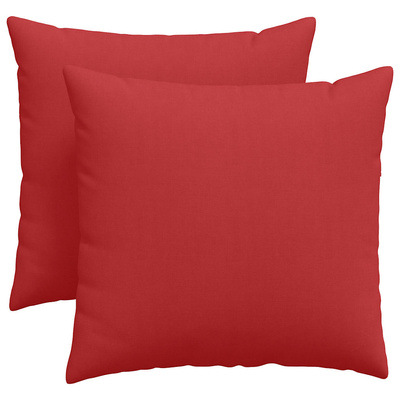 Poduszki na sofę 2 pcs Czerwony 45 x 45 cm tkanina