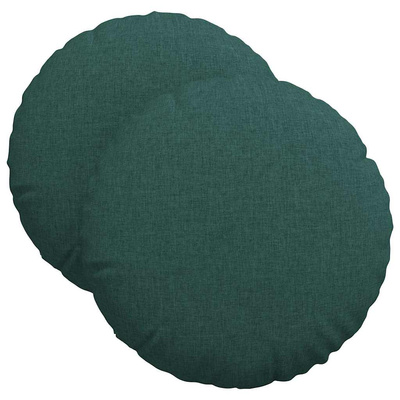 Poduszki na siedziska 2 pcs Ciemna zieleń ?40 x 13 cm tkanina