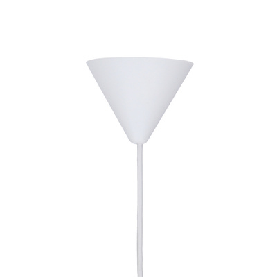 Lampa wisząca owalna biała 1xE27 Oss Ledea 50101184