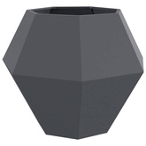 Donica 2 pcs Antracyt 100 x 100 x 80 cm Stal