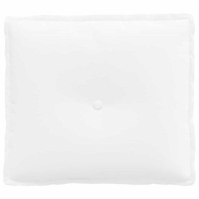 Poduszka na plecy Biały 50 x 19 x 45 cm tkanina