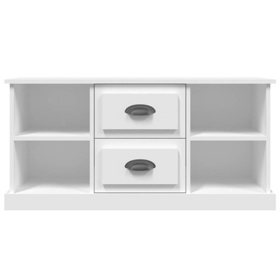 vidaXL Szafka pod TV, biała, 99,5x35,5x48 cm, materiał drewnopochodny