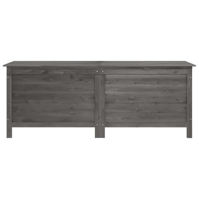 Skrzynia ogrodowa, antracytowa, 150x50x56,5 cm, drewno jodłowe