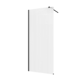 KABINA WALK-IN II INVENA TREND 110X200CM RYFLOWANA 8MM SHINY-GL.CZARNY