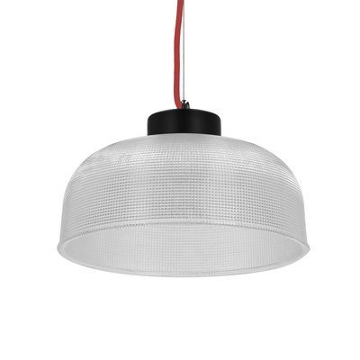 Lampa wisząca 27cm szklana/czerwony kabel Liverpool Ledea 50101288