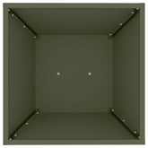 Donica słupowa 2 pcs Oliwkowy 40 x 40 x 100 cm
