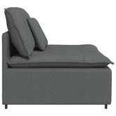 Modułowy moduł centralny sofy z poduszkami Ciemnoszary 100 cm