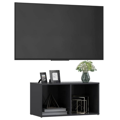 vidaXL Szafka pod TV, szara, 72x35x36,5 cm, materiał drewnopochodny