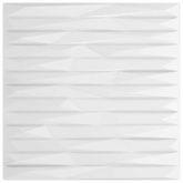 Panele ścienne 48 szt. 50 x 50 cm Biały Kamień Pianka XPS