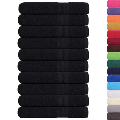 Ręczniki do sauny, FROGN, 10 szt., czarne, 80x200 cm, 360 g/m?