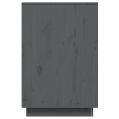 vidaXL Biurko, szare, 140x50x75 cm, lite drewno sosnowe