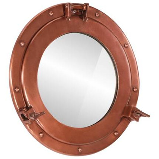 vidaXL Lustro wiszące w kształcie bulaja, ?38 cm, aluminium i szkło