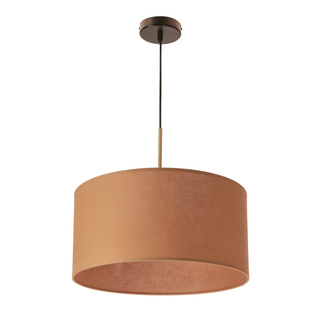 Lampa wisząca Vanti z abażurem pojedyncza do salonu tkaninowa E27