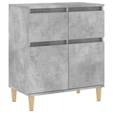 vidaXL Komoda, szarość betonu, 60x35x70 cm, materiał drewnopochodny wariant 5