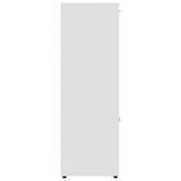 Regał na książki, biały, 90x30x90 cm, materiał drewnopochodny