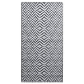vidaXL Dywan na zewnątrz, biało-czarny, 160x230 cm, PP model standard