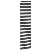 Roleta zebra, czarna, szerokość tkaniny 55,9 cm, poliester