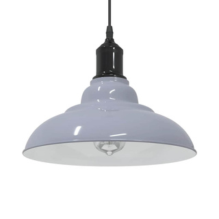 Lampa wisząca z regulacją wysokości E27 połysk szary metal