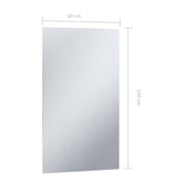 vidaXL Ścienne lustro łazienkowe z LED, 60 x 100 cm