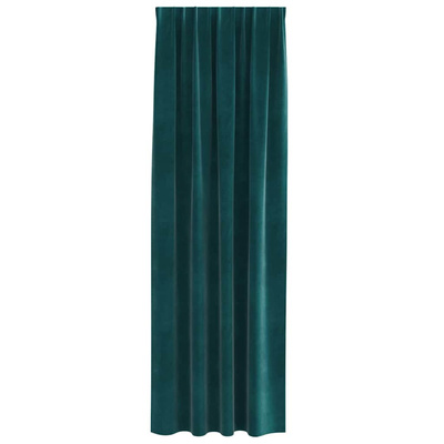 Zasłony zaciemniające 2 pcs Ciemna zieleń 140 x 225 cm Aksamit