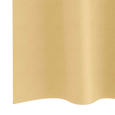 Firany blackout z kółkami 2 pcs Beżowy 175 x 140 cm Poliester