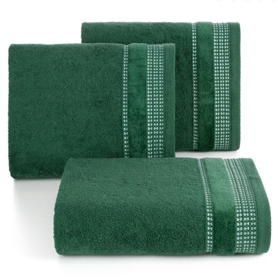 Ręcznik Amanda butelkowy zielony 70x140