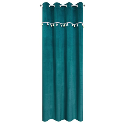 Zasłona Kids ciemnoturkusowa 140x250