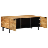 Stolik kawowy Brązowy 100x54x40 cm Drewno lite Mango