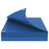 Plandeka z oczkami niebieski 6 x 6 m 180 gsm PE