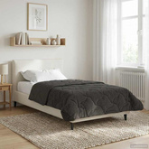 Letni Kołdra Antracyt 140 x 220 cm Mikrofibra i Fleece Teddy