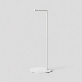 Prosty, biały stojak na papier toaletowy KS-60 PAPER STAND - KAJA HOME