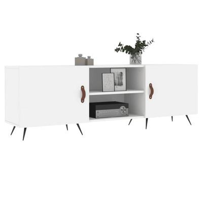 vidaXL Szafka pod TV, biała, 150x30x50 cm, materiał drewnopochodny